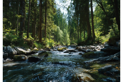 Фототапет Горски поток